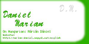 daniel marian business card